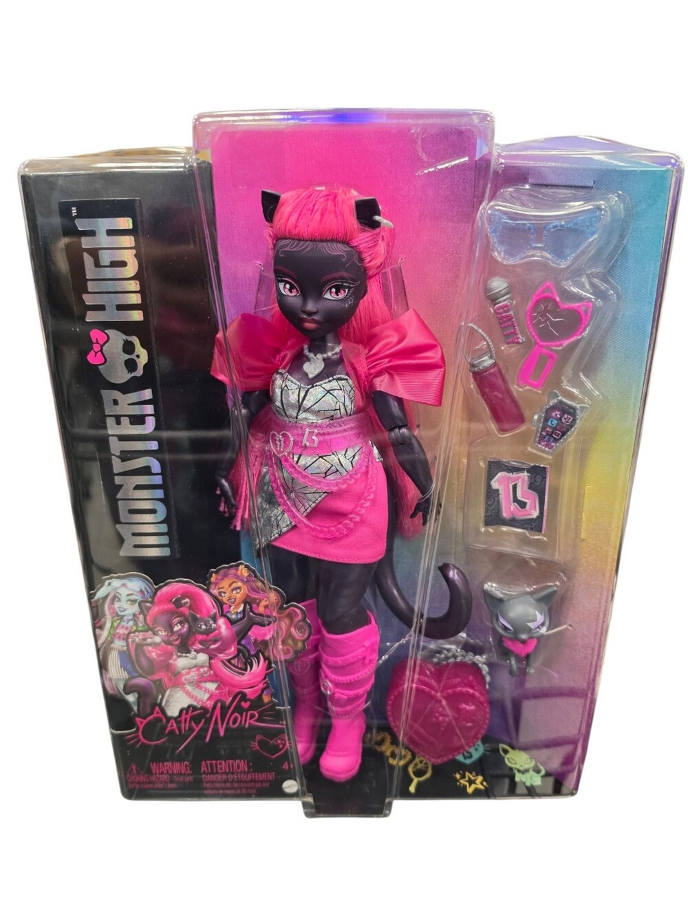monster high Cathy Noir Doll in Hot Pink and Black Outfit